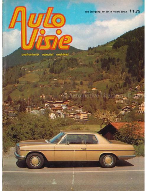 1973 AUTOVISIE MAGAZINE 10 NEDERLANDS, Livres, Autos | Brochures & Magazines