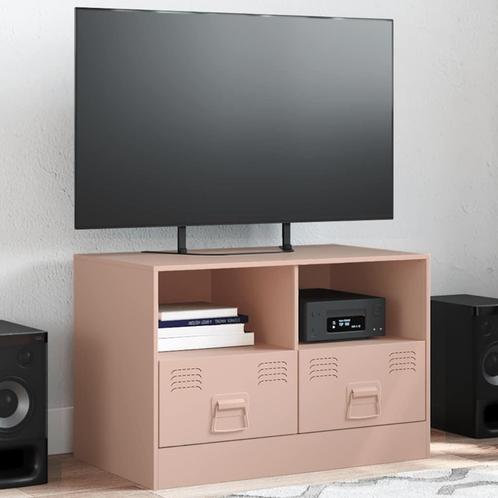 vidaXL Tv-meubel 67x39x44 cm staal roze, Huis en Inrichting, Kasten |Televisiemeubels, Nieuw, Verzenden