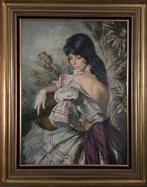 Ecole française (XX-XXI) - Portrait féminin, Antiquités & Art, Art | Peinture | Classique