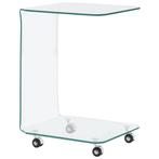 vidaXL Salontafel 45x40x63 cm gehard glas, Huis en Inrichting, Tafels | Salontafels, Verzenden, Nieuw