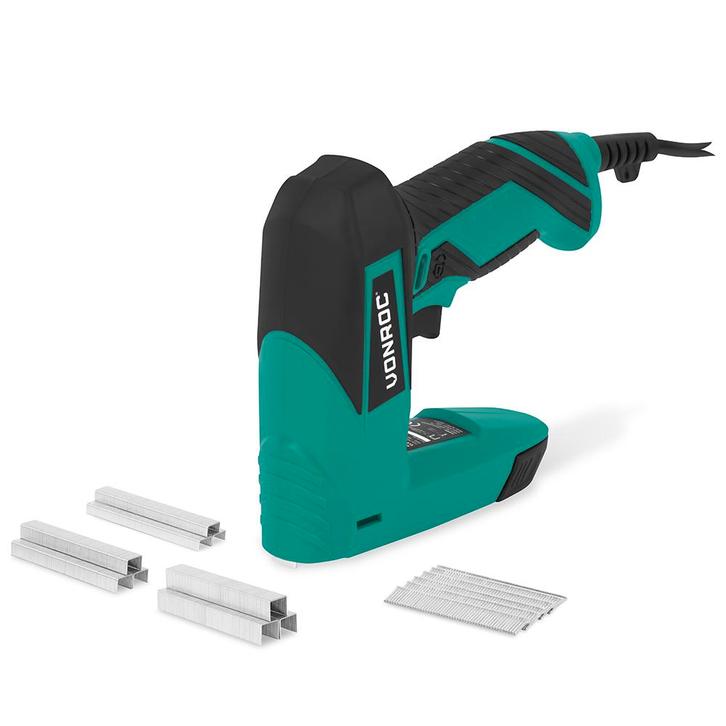 Elektrische tacker | Incl. 900 nieten en 300 spijkers, Bricolage & Construction, Outillage | Outillage à main, Envoi