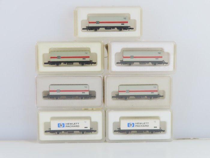 Märklin Z - 8615/8618 - Modeltrein goederenwagonset (7) - 7x, Hobby en Vrije tijd, Modeltreinen | H0