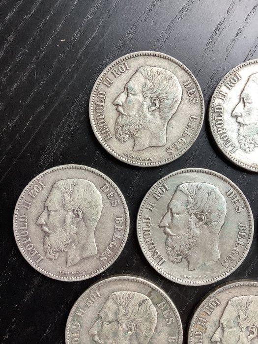 België. Leopold II. 5 Francs 1870 (Zonder minimumprijs), Postzegels en Munten, Munten | Nederland