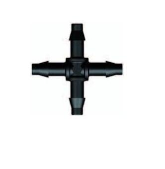 Kunststof kruisstuk 4mm tbv luchtslang 2 stuks, Tuin en Terras, Vijvers, Nieuw, Ophalen of Verzenden