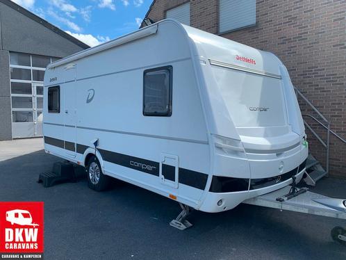 Dethleffs Camper 470 FR met automatische mover en luifel, Caravans en Kamperen, Caravans, 1000 - 1250 kg, Hordeur, Kachel, Koelkast