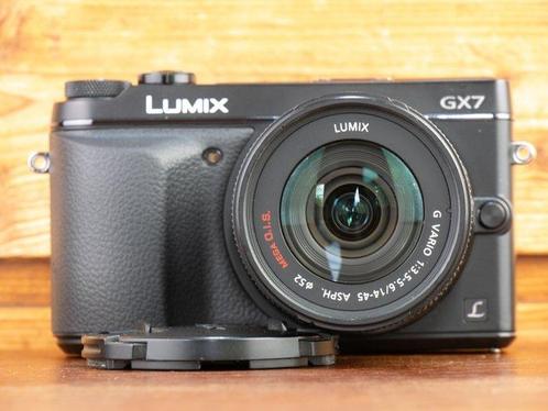 Panasonic, Lumix DMC-GX7+Lumix G Vario 14–45 mm Spiegelloze, Audio, Tv en Foto, Fotocamera's Digitaal