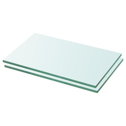 vidaXL Schappen 2 st 30x12 cm glas transparant, Huis en Inrichting, Kasten | Wandmeubels, Nieuw, Verzenden