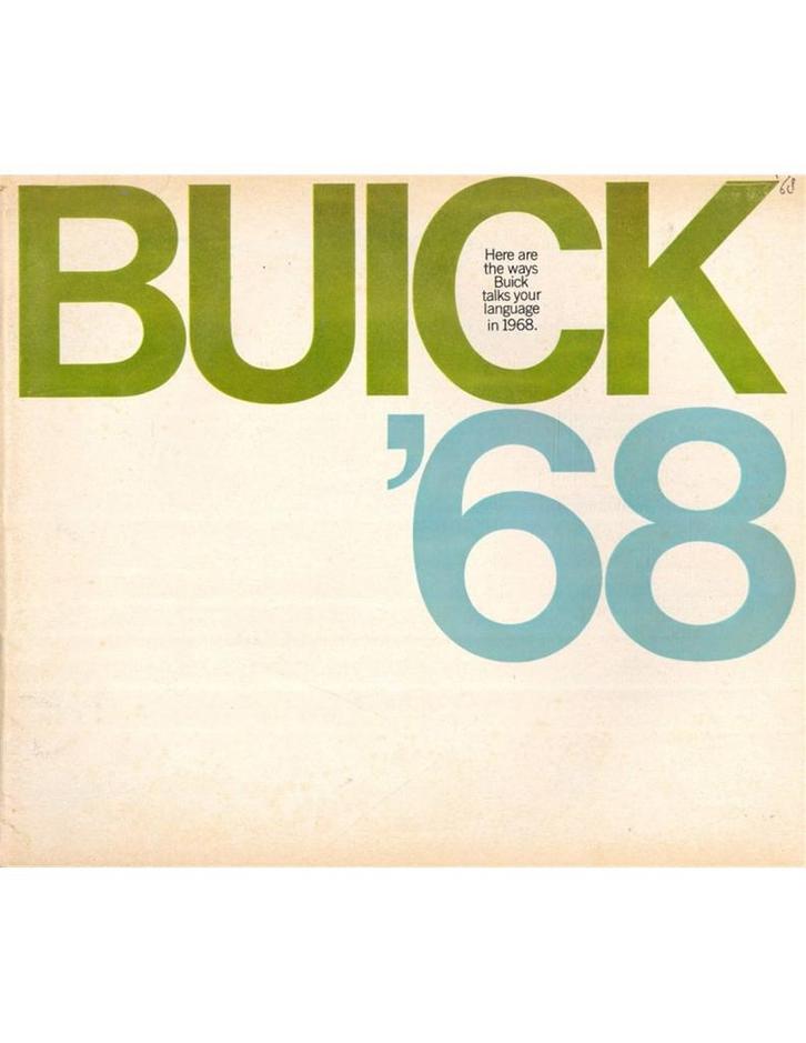 1968 BUICK PROGRAMMA BROCHURE ENGELS (USA), Boeken, Auto's | Folders en Tijdschriften