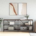 vidaXL Wandtafel 180x30x75 cm bewerkt hout en ijzer bruin, Huis en Inrichting, Tafels | Bijzettafels, Verzenden, Nieuw