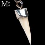 Mako Shark Tooth - Pendentif en argent italien fait main -