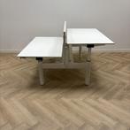 Tweedehands Gispen TM duo slingerbureau met scheidingswand,, Gebruikt, Bureau