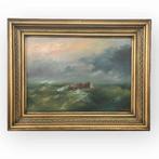 Giorgios Karagiorgis (1941) - Seascape with boat