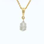 Ketting met hanger - 18 karaat Geel goud -  0.39ct. tw., Handtassen en Accessoires
