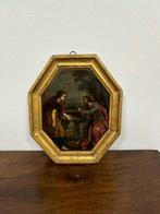 École italienne (XVII) - Gesù chiede da bere, Antiek en Kunst, Kunst | Schilderijen | Klassiek