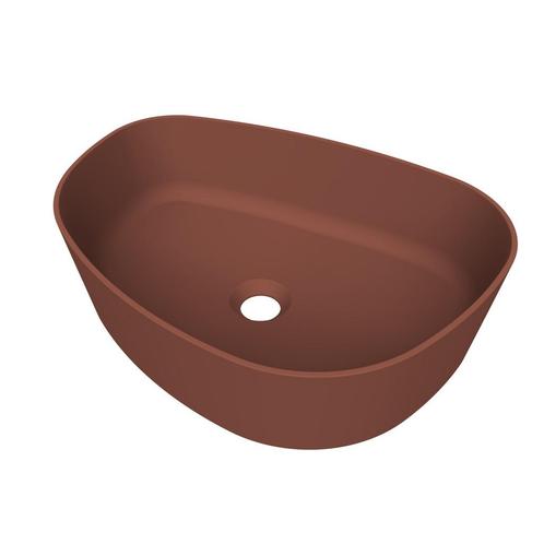 Arcqua Rocker Opbouw Waskom Organisch R 50x37 Mat Terracotta, Doe-het-zelf en Bouw, Sanitair, Overige typen, Nieuw, Ophalen of Verzenden
