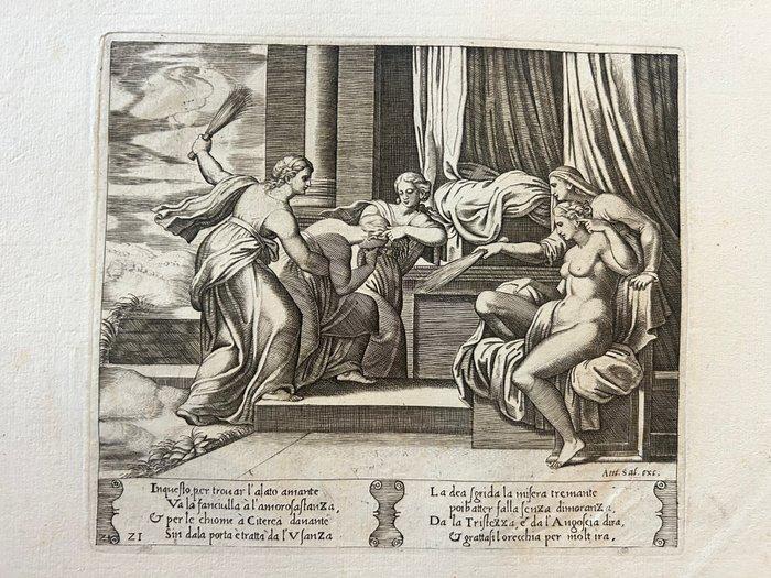 Agostino Veneziano, pubblicato da Antonio Salamanca, Antiek en Kunst, Antiek | Overige Antiek