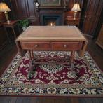 Tekentafel - hout, leer en messing. - Verlengbare