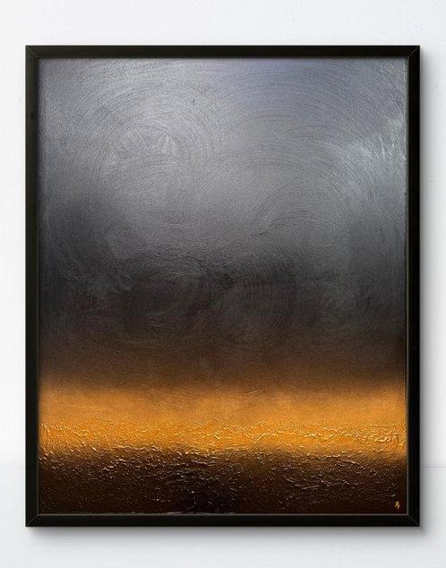 Oscar Bruno -  Black and Gold Stile N43, Antiek en Kunst, Kunst | Schilderijen | Modern