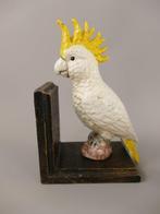 Sculpture, papegaaien KAKATOE boekensteunen - 24 cm - résine, Antiek en Kunst