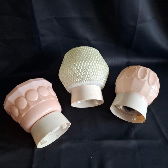 Plafondlamp (3) - Glas, Bakeliet - Thabur - lampen, Antiek en Kunst, Antiek | Verlichting