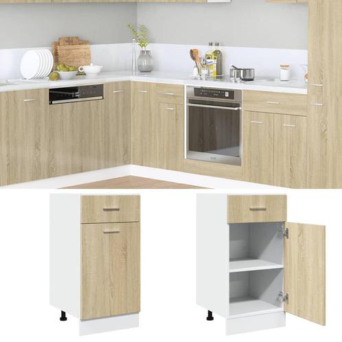 vidaXL Onderkast met lade Lyon 40x46x81,5 cm bewerkt hout, Huis en Inrichting, Kasten | Overige, Nieuw, Verzenden