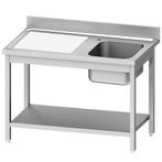 Spoeltafel | ECO | RVS | 1 Spoelbak (Rechts) + Afdruipvlak, Zakelijke goederen, Horeca | Keukenapparatuur, Verzenden, Nieuw in verpakking