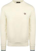Fred Perry Sweater Logo Ecru maat Maat 52/54 (L) Heren, Kleding | Heren, Truien en Vesten, Verzenden, Nieuw, Maat 52/54 (L), Fred Perry