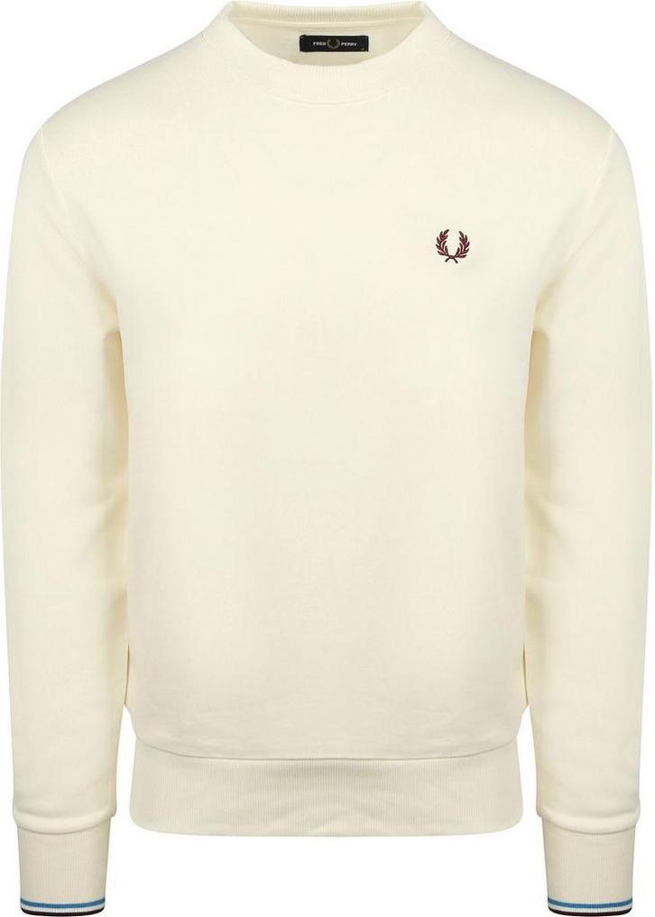 Fred Perry Sweater Logo Ecru maat Maat 52/54 (L) Heren, Kleding | Heren, Truien en Vesten, Nieuw, Maat 52/54 (L), Verzenden