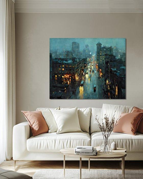 Wysocky John - Night City - XL, Antiek en Kunst, Kunst | Designobjecten
