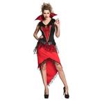 Halloween Vampier Kostuum Rood Dames, Verzenden, Nieuw