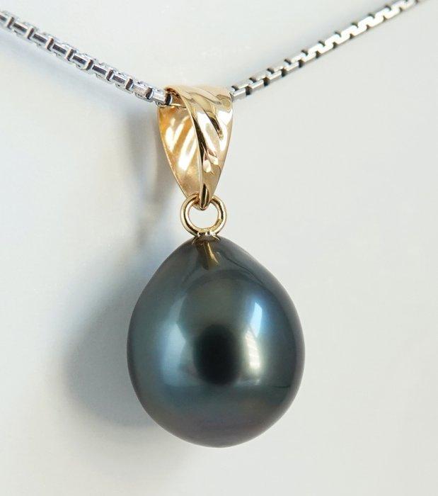 Zonder Minimumprijs - Hanger - 18 karaat Geel goud Parel -, Handtassen en Accessoires, Antieke sieraden