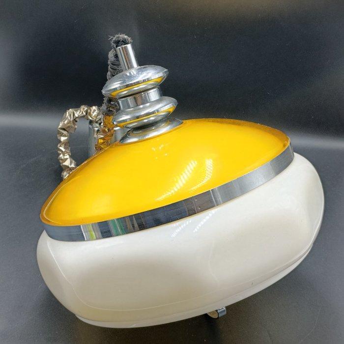 Plafondlamp - Plastic, Metaal - kroonlantaarn Space Age, Antiquités & Art, Antiquités | Éclairage