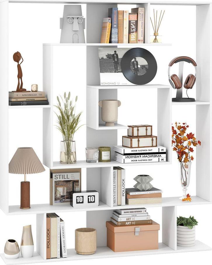 Tweedekans | Coast Stijlvolle 7-Laagse Boekenkast 125 x 22 x, Huis en Inrichting, Kasten | Boekenkasten, Ophalen of Verzenden