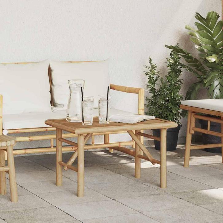 vidaXL Salontafel Bruin 70 x 40 x 36 cm Bamboe, Huis en Inrichting, Tafels | Salontafels, Nieuw, Verzenden