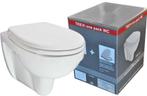 Wandcloset Trevi ONE PACK met Zitting Wit, Doe-het-zelf en Bouw, Sanitair, Ophalen of Verzenden, Nieuw, Overige typen