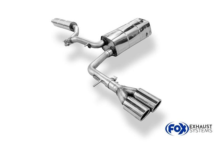 FOX Audi A2 - 1.4l 42l tank half systeem van cat - 2x80 type, Auto-onderdelen, Uitlaatsystemen, Nieuw, Verzenden