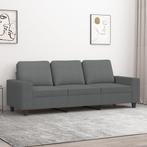 vidaXL Driezitsbank 180 cm stof donkergrijs, Huis en Inrichting, Zetels | Zetels, Verzenden, Nieuw