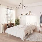 vidaXL Bedframe massief grenenhout wit 90x200 cm, Huis en Inrichting, Slaapkamer | Bedden, Verzenden, Nieuw