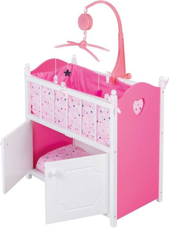 Koopjeshoek My Beautiful Dollsroom Houten Poppen-Ledikant..., Kinderen en Baby's, Speelgoed | Knuffels en Pluche, Nieuw, Verzenden