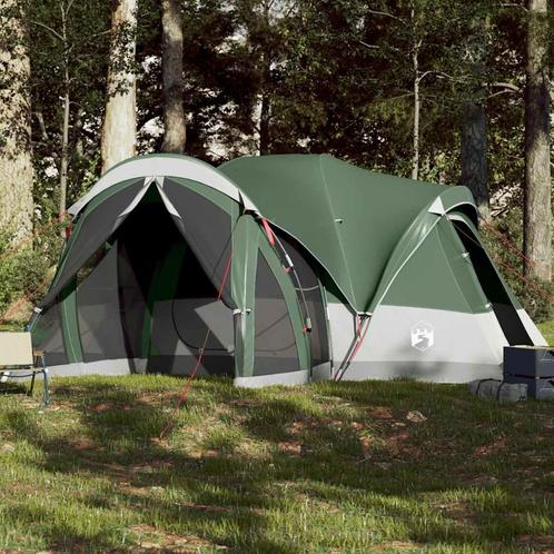 vidaXL Tipitent 8-persoons waterdicht groen, Caravans en Kamperen, Tenten, Nieuw, Verzenden