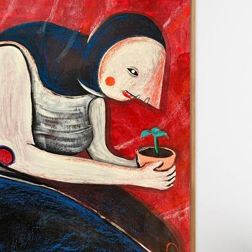 HÄKKI - Caregiver - XL, Antiek en Kunst, Kunst | Schilderijen | Modern