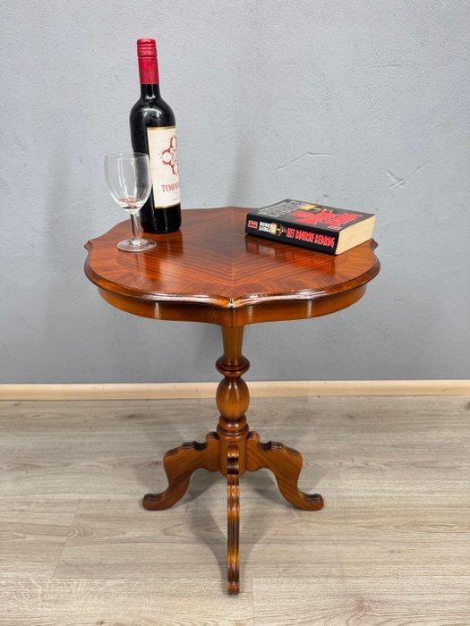 Elegante bijzettafel met fineerblad en gedraaide poot -, Huis en Inrichting, Overige Huis en Inrichting