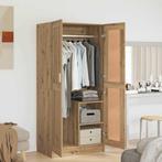 vidaXL Kledingkast artisian oak 82.5 x 51.5 x 180 cm Bewerkt, Huis en Inrichting, Kasten | Kleerkasten, Verzenden, Nieuw