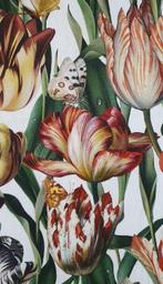Art Nouveau stof met tulpen - realistisch ontwerp - Textiel