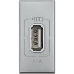BTICINO AXOLUTE USB Oplader 1.1A 1 Module Tech - BTHC4285C1, Nieuw, Verzenden
