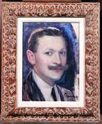 Hubert GLANSDORFF - Self-portraif in 1916, Antiek en Kunst, Kunst | Schilderijen | Klassiek