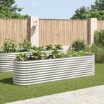 vidaXL Plantenbak verhoogd 320x80x81 cm gegalvaniseerd staal, Tuin en Terras, Verzenden, Nieuw