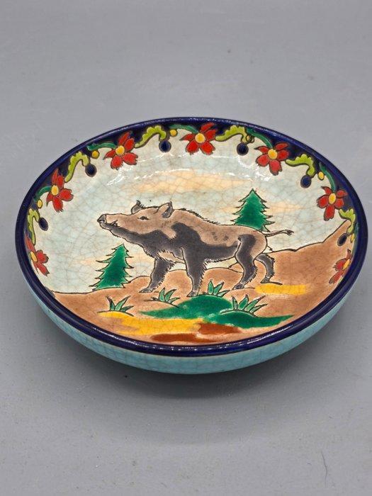 emaux de longwy - Schotel - Aardewerk, Antiquités & Art, Antiquités | Verre & Cristal