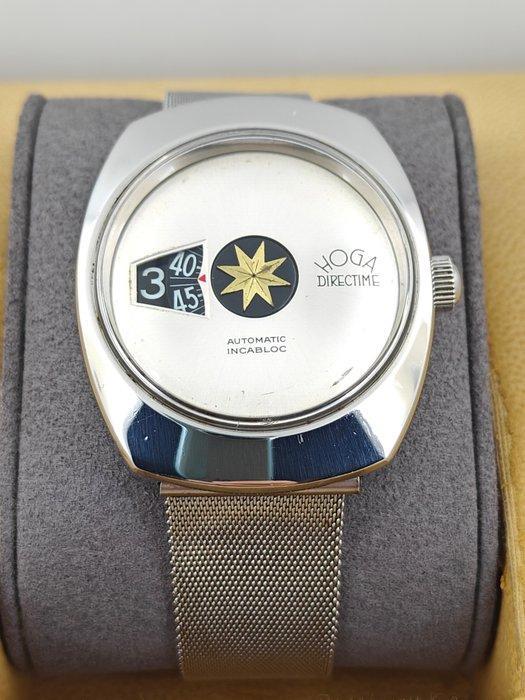 Hoga - Vintage Jump Hour Directime Automatic Watch -, Handtassen en Accessoires, Horloges | Heren