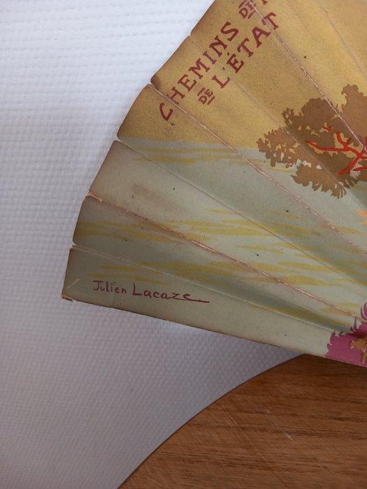 julien lacaze Handwaaier - staatsspoorweg - Papier, Hout, Antiquités & Art, Art | Objets design